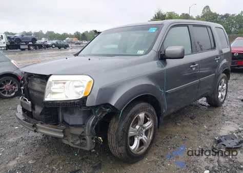 2012 Honda Pilot Ex-L from USA, damaged, VIN 5FNYF4H5XCB080387